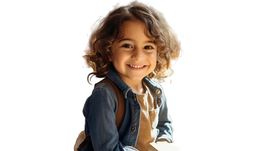 طفلة سعيدة